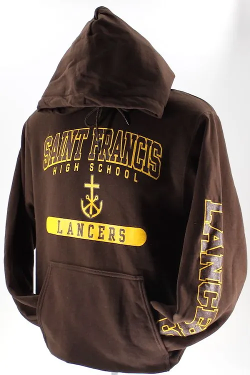 Sweatshirt, SAINT FRANCIS Cross & Anchor Silk Screen - Hooded Pullover, FINAL FEW