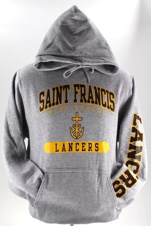Sweatshirt, SAINT FRANCIS Cross & Anchor Silk Screen - Hooded Pullover, FINAL FEW