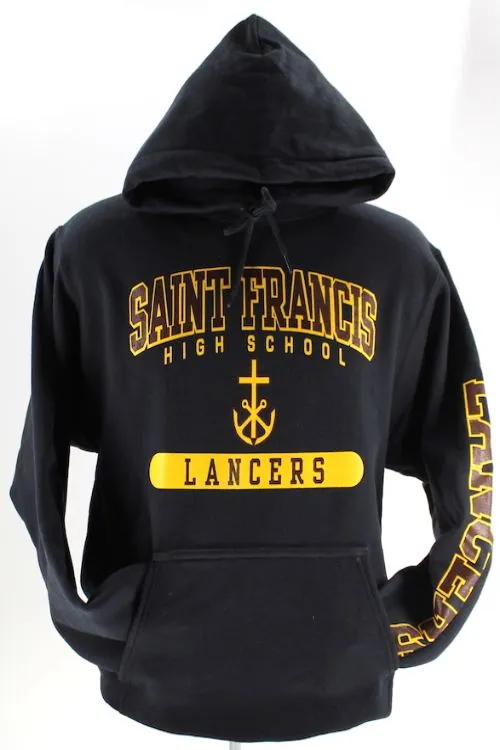 Sweatshirt, SAINT FRANCIS Cross & Anchor Silk Screen - Hooded Pullover, FINAL FEW