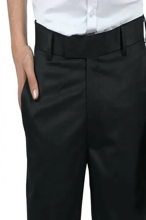 The DS - Men's Slim fit Formal Lycra Black Trouser