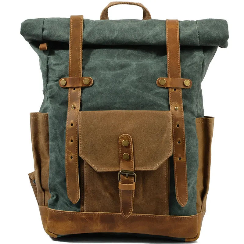 Trendy & Vintage Backpack Roll Top Rucksack