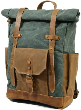 Trendy & Vintage Backpack Roll Top Rucksack