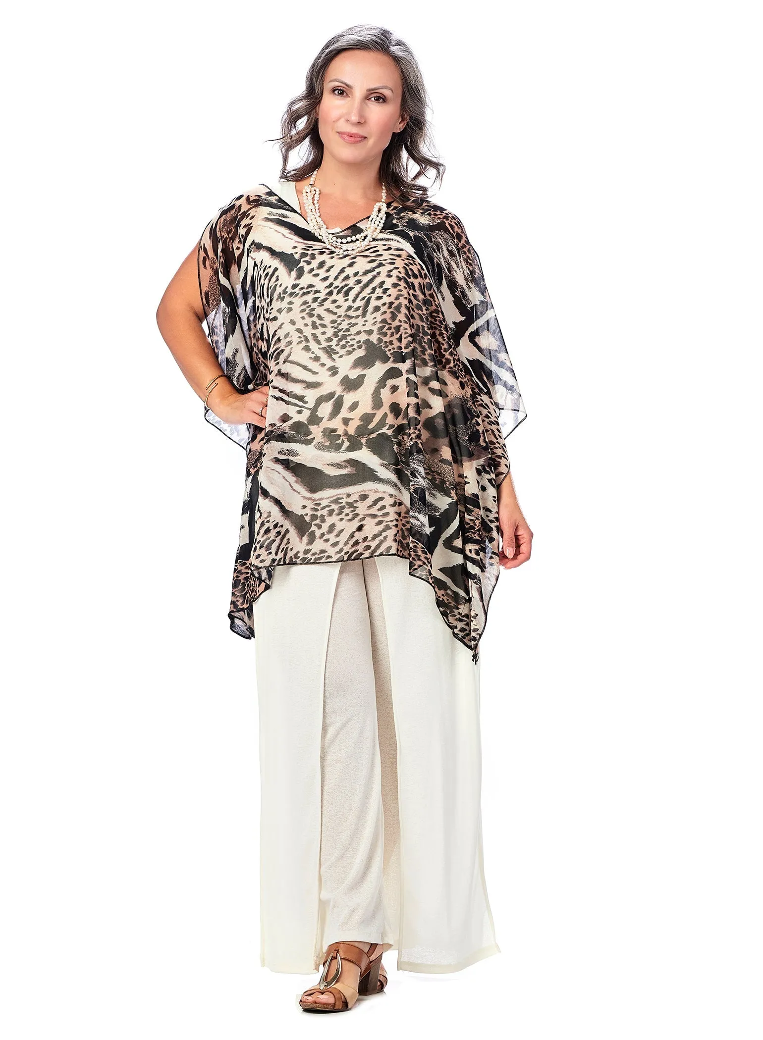 V-NECK CAFTAN SHORT