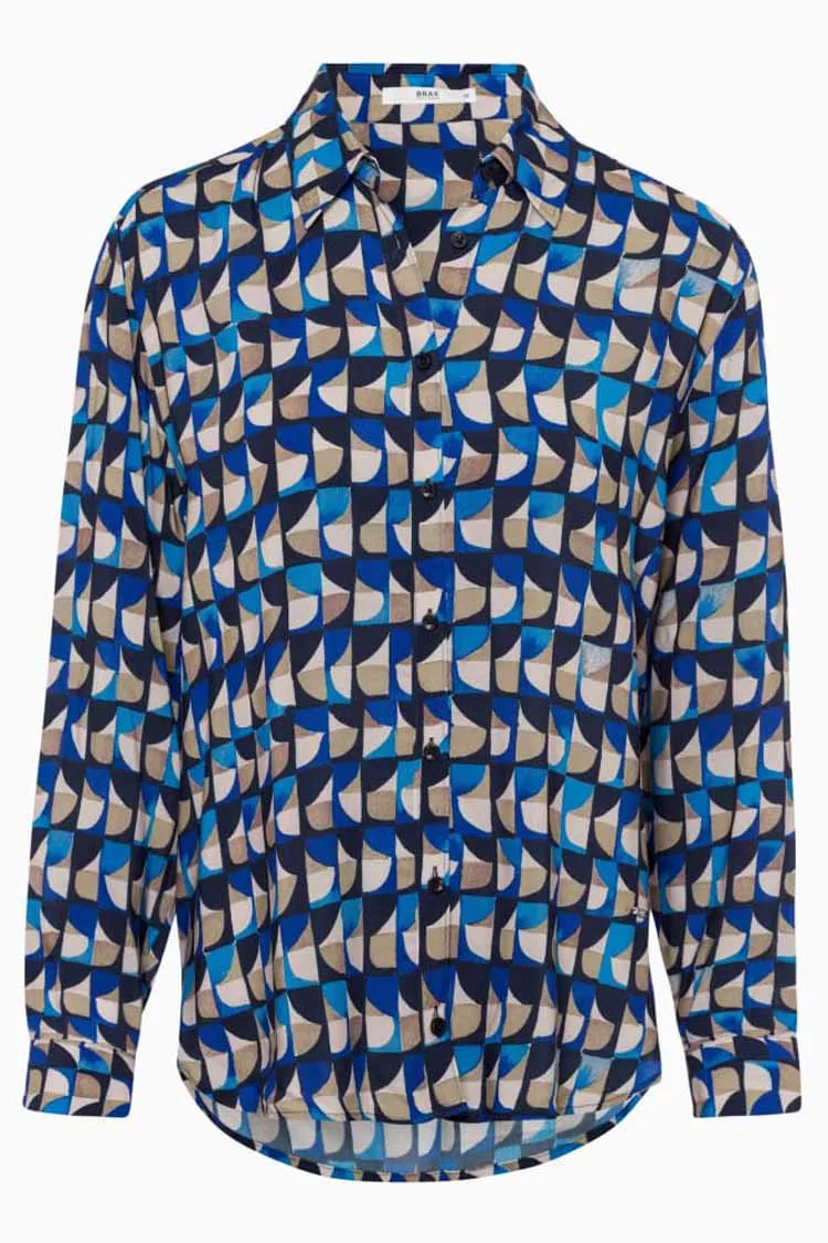 Vic Indigo Printed Shirt