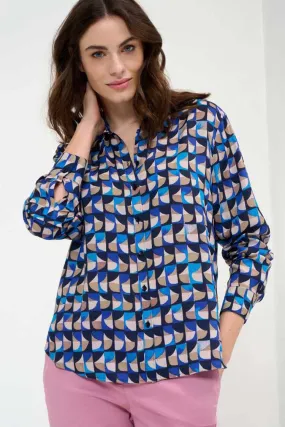 Vic Indigo Printed Shirt